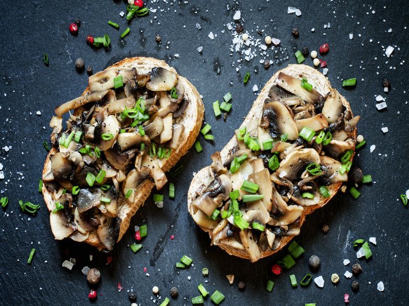 Bruschette Con Funghi E Formaggio Vegan Ricette Vegane Antipasti Veloci