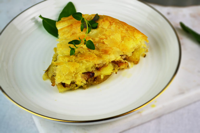 Tortino Di Patate E Cipolle In Padella