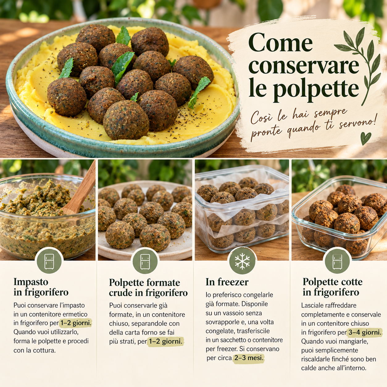 Conservare le polpette_ guida pratica